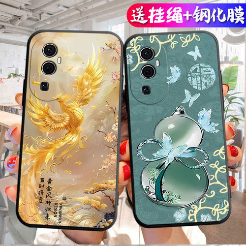 适用于opporeno10手机壳Rneo1o可爱PHW11o新款PHW110软硅胶Ronel0防摔欧珀Ren010卡通0ppoReon 10中国风情侣