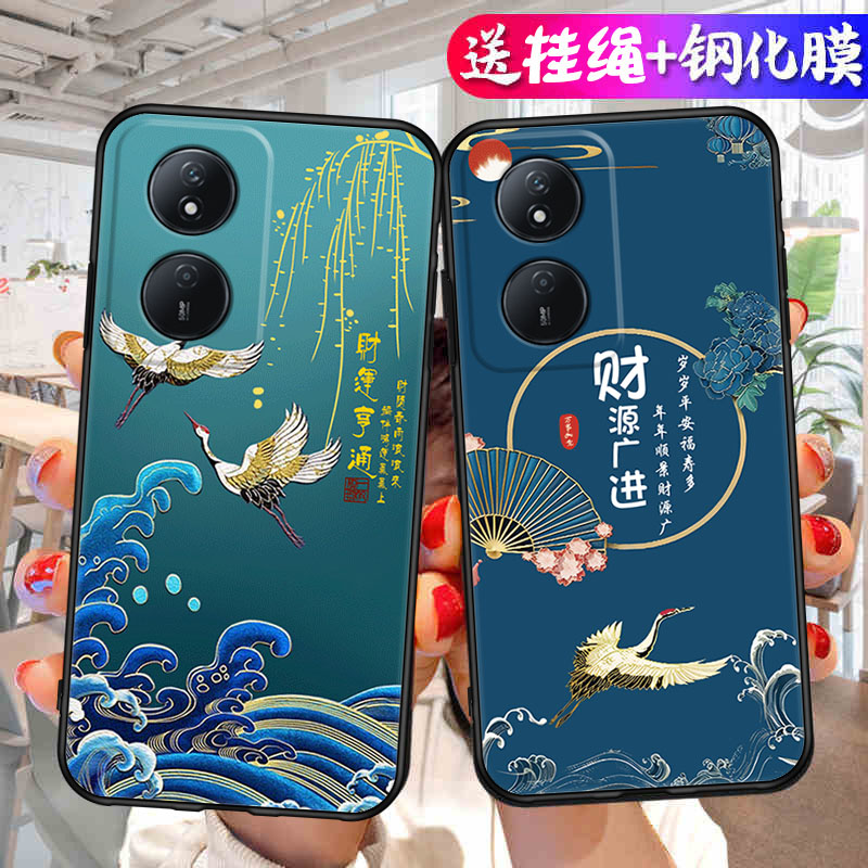 荣耀CLK一AN00手机壳CLKAN00适用clkanoo畅玩50plus外壳男anoo女honor华为play8t保护套tclk全包防摔硅胶软壳