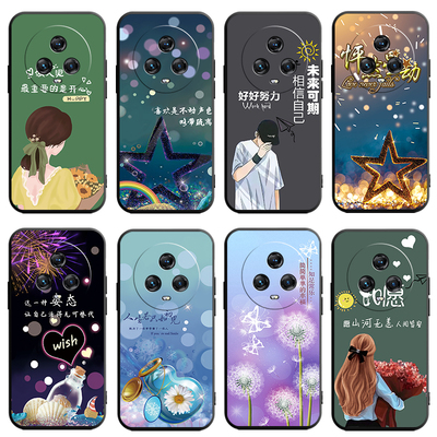 适用于华为荣耀magic5手机壳PGT-AN00硅胶新款荣耀magic5镜头全包防摔magc5高级男女magci5后外壳卡通