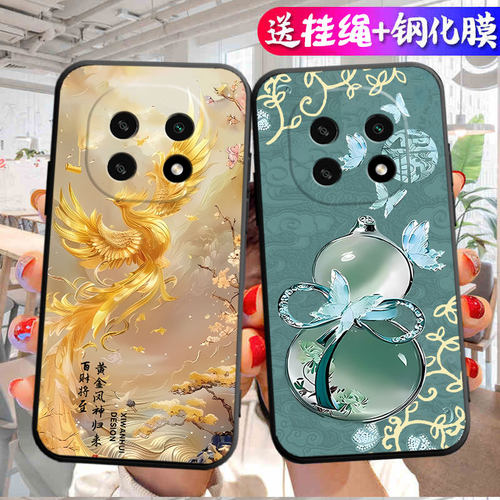 中国风新年版招财适用OPPOA3iPlus手机壳OPPO A3i Plus5G保护套PKA110硅胶OPA外壳OPPA钢化膜0PP0男女后壳