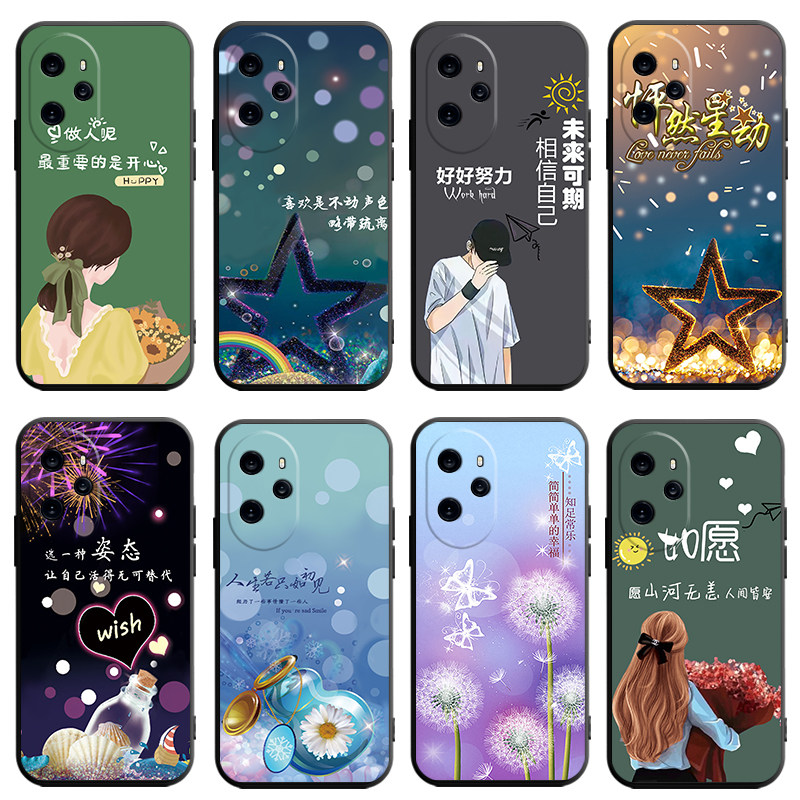 适用荣耀100pro手机壳华为H0N0R100por全包防摔新款p0r液态硅胶pr0保护套一百男1oopro女曲面屏款2023新后壳