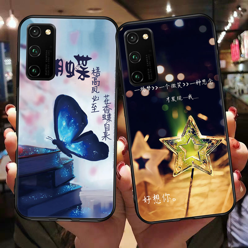 适用荣耀V30手机壳华为HONORV30保护套OXF一AN00新款液态硅胶oxfan外壳anoo男女honor30V后壳oxfanoo全包防摔