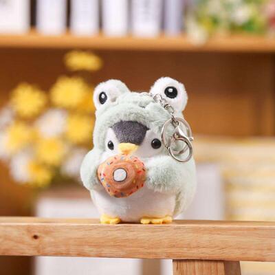 Cute Penguin Doll Keys Keychain Girls Cartoon Car Keyring Ka