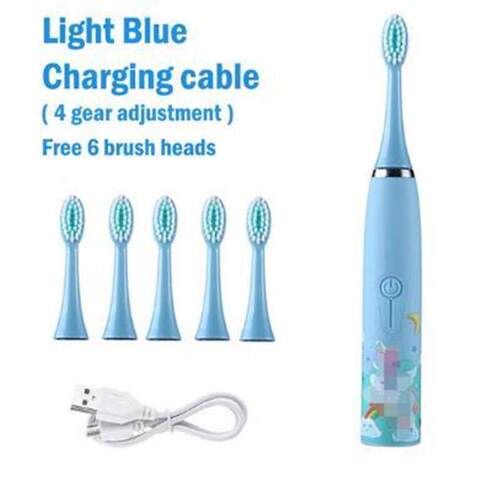Children's Electric Toothbrush Ultrasonic Cleaning Brush