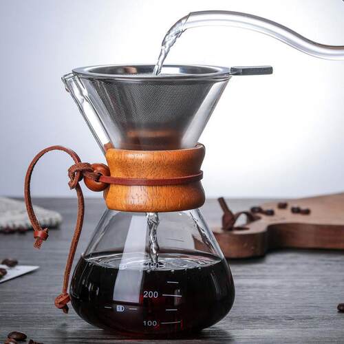 Pour Over Coffee Maker 400ML 600ML 800ML Reusable Stainless