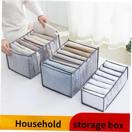 Clothes Organizer Jeans Storage Box Organizer Box Wardrobe C