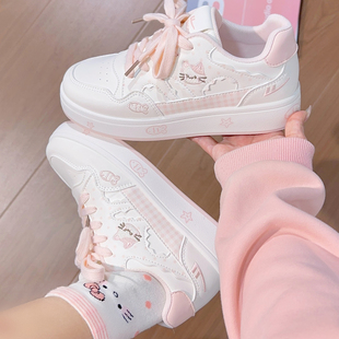 回力原创猫咪小鱼鞋子女2026春季新款韩系休闲板鞋初中生小白鞋女