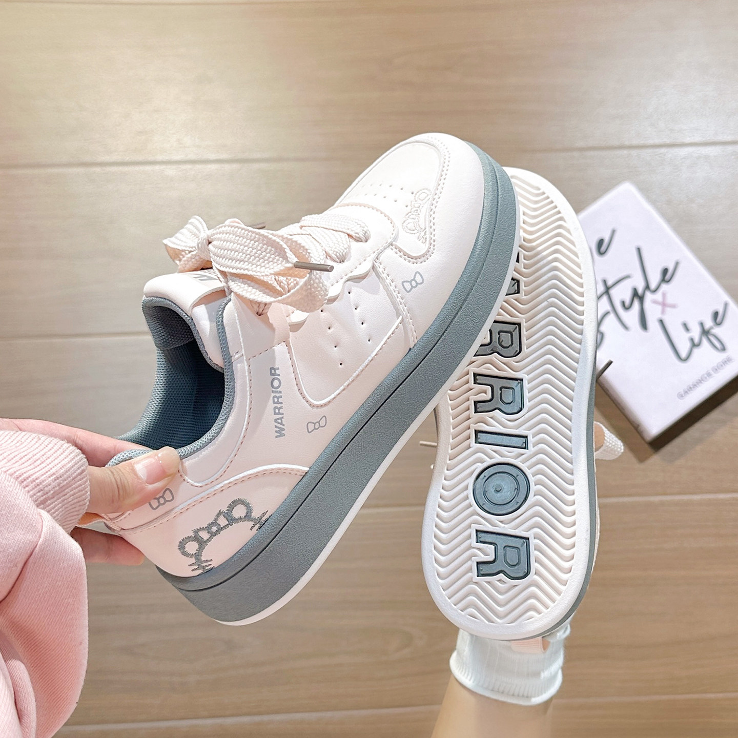 回力原创KT猫板鞋女2025秋冬新款厚度运动休闲鞋初中生百搭小白鞋,女鞋,休闲板鞋,淘宝优惠券,粉丝福利购,淘宝优惠卷