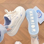 学生厚底板鞋 回力高颜值小白鞋 软底轻便时尚 休闲鞋 女2026新款 春季