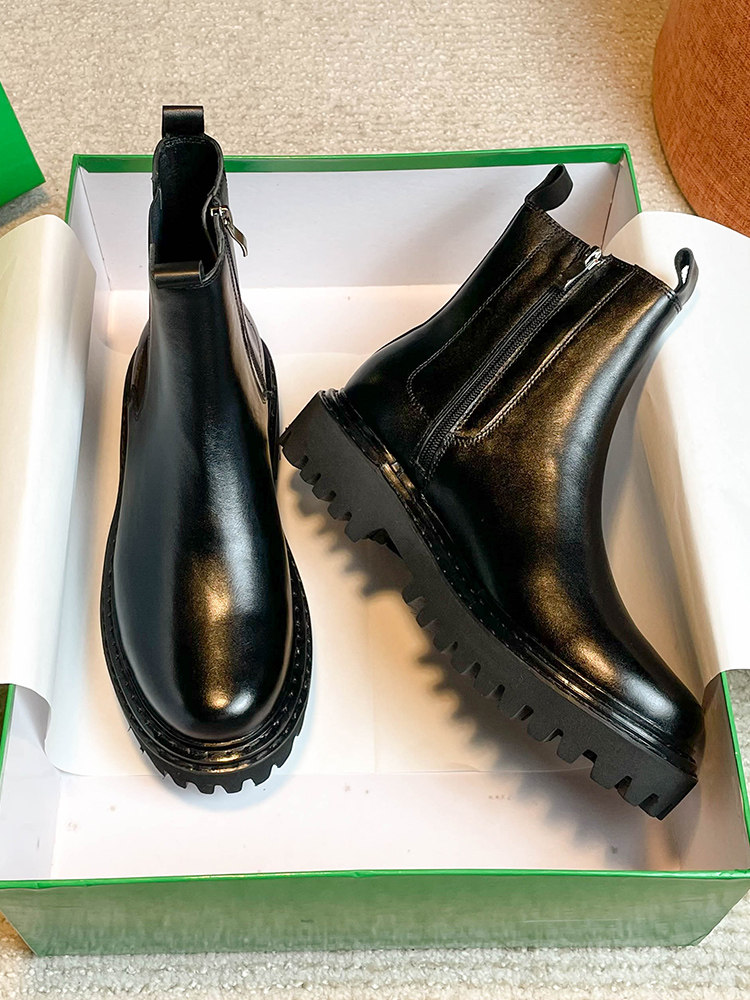 HIGH TOP MARTIN BOOTS MENS PLATFORM SOLE FALL|WINTER 2023 NEW LEATHER BREATHABLE BOOTIES BRITISH STYLE CHELSEA BOOTS INS