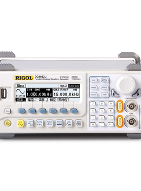 DG1022U 普源RIGOL函数任意波形信号发生器25M频率方波脉冲信号源