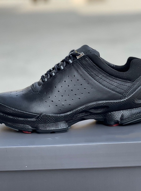 2023秋季新款男鞋低帮系带运动休闲鞋牛皮健步跑鞋缓震透气091504
