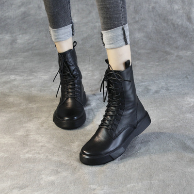 2025新款英伦风显脚小马丁靴