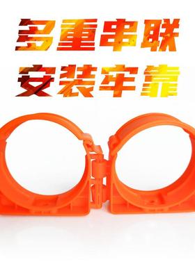 新风系统卡扣管卡子空调pe管道辅材配件弯头配件固定吊卡黑灰色