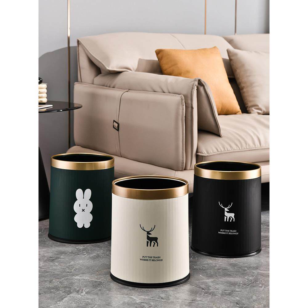 新款家用垃圾桶客厅酒店厨房卫生间厕所高颜值轻奢高档大号大容量