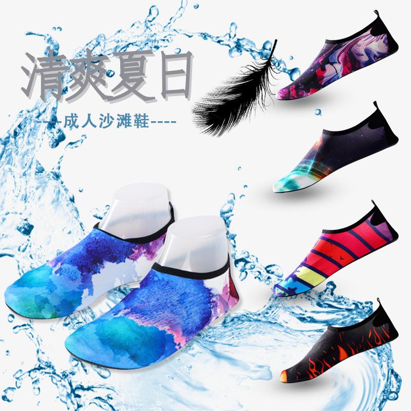 水上乐园涉水溯溪鞋沙滩袜男女浮潜游泳鞋防滑防割贴肤情侣软底鞋