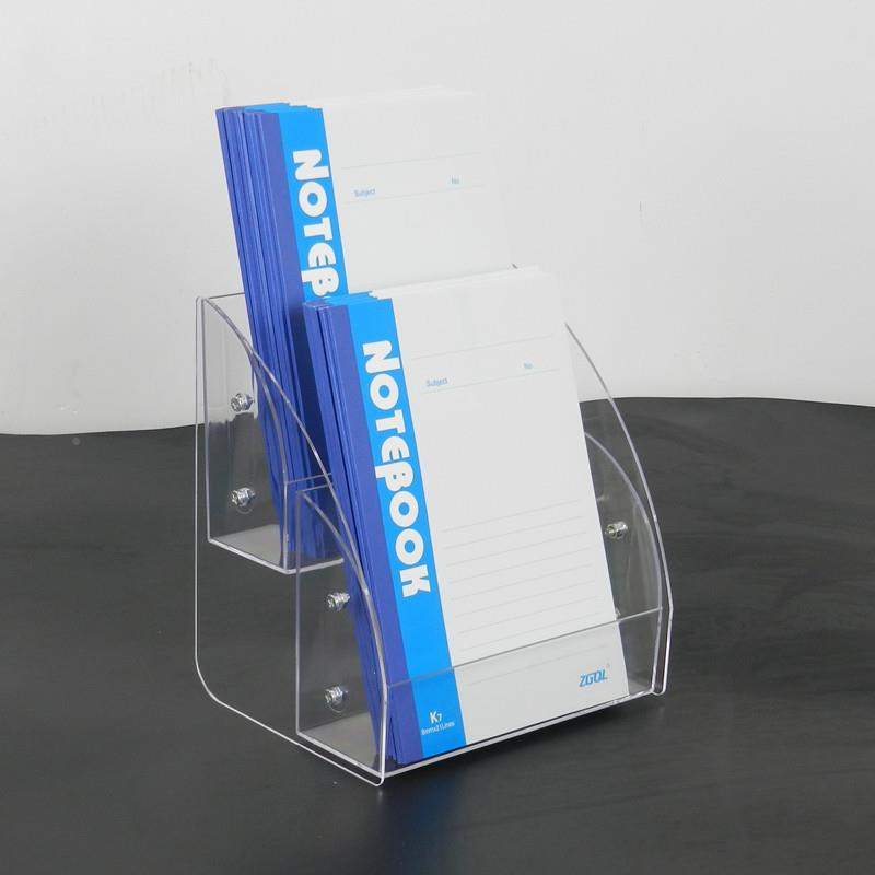 亚克力展示架A5桌55208面展示架折页架展示收纳盒银行折页宣传单