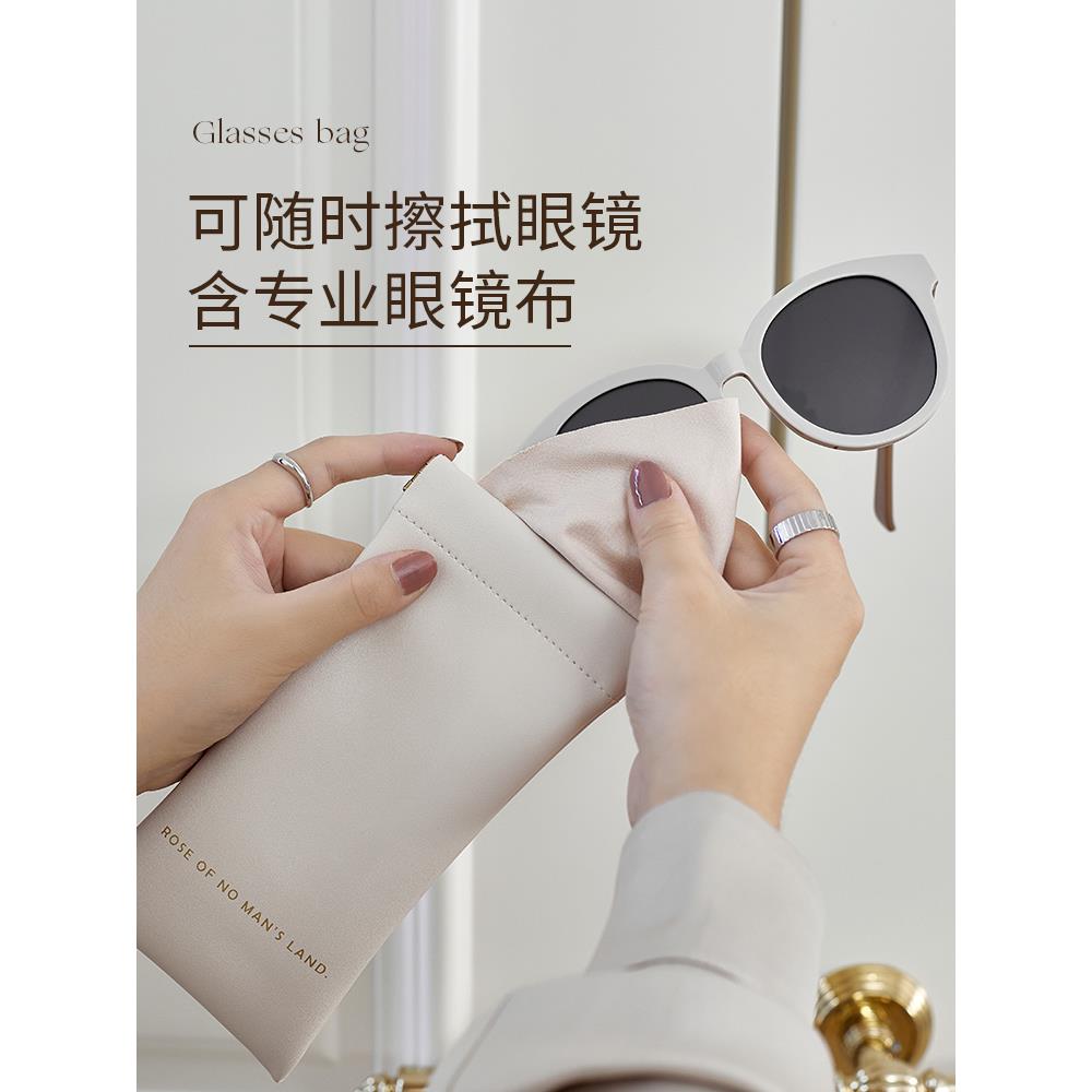 眼镜袋墨镜太阳镜男女收纳套便携抗压放近视眼睛包自动闭合保护盒