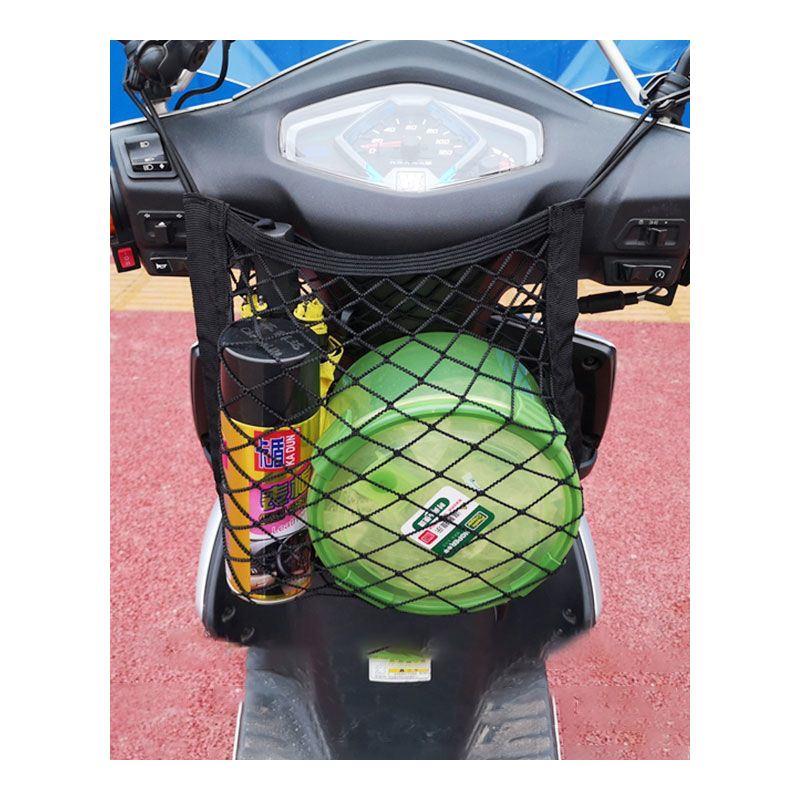 摩托车头盔网兜电动车自行车收纳网兜储物头盔固定网罩弹力配件