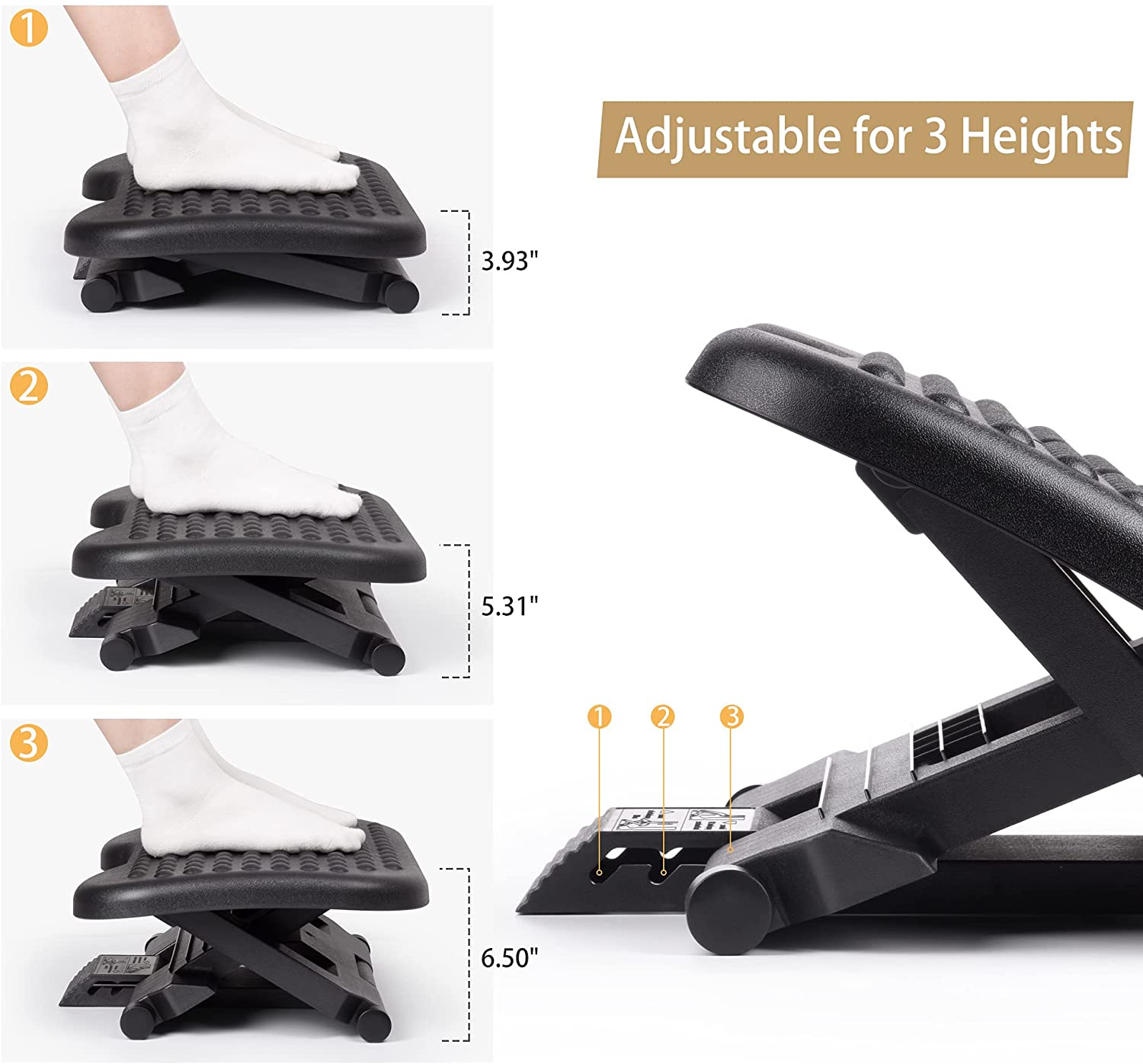 办公室垫脚凳脚踏凳电竞脚踏板搁脚凳搭脚儿童升降桌下书桌下学习