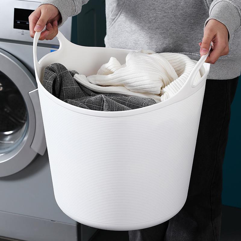 软质多用塑料储物桶洗衣篮双耳收纳桶水桶软桶 小号