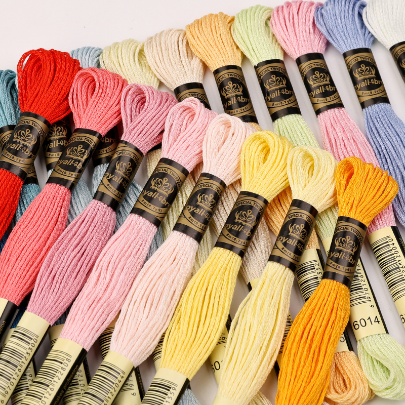 优质绣线十字绣线手工欧式刺绣绣花线色号齐全500色任选不易褪色