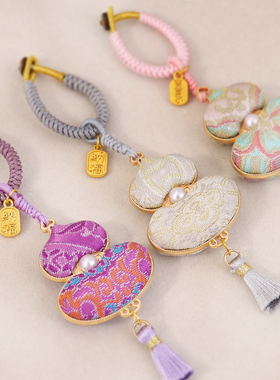 名家宋锦葫芦挂件手工diy材料包双面葫芦包车挂饰品配件创意礼品