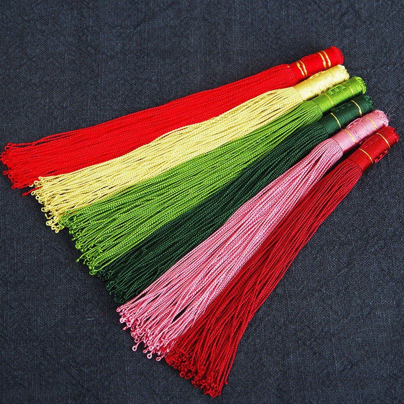 回笼圈流苏 古法勾头回笼须流苏  新款彩金钱手工回龙须 定制流苏