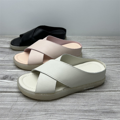 胜东南内增高真皮罗马沙滩鞋