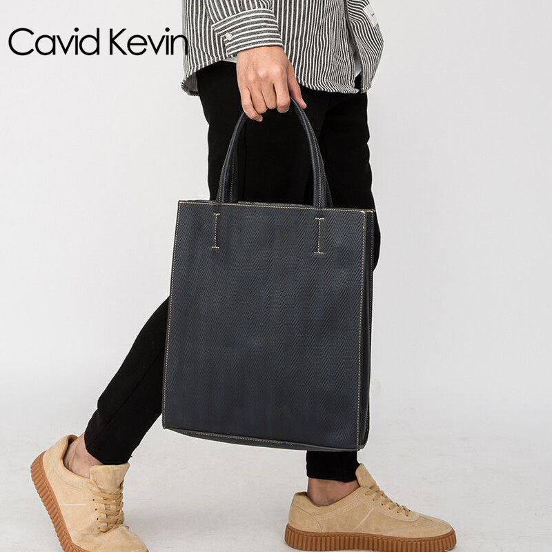 Cavid Kevin欧美潮牌通用包皮字母包竖款休闲单肩包手提包男包