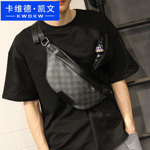 卡维德凯文休闲男包胸包