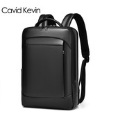 Cavid Kevin欧美男士 牛皮双肩包商务电脑包真皮大容量背包旅行包