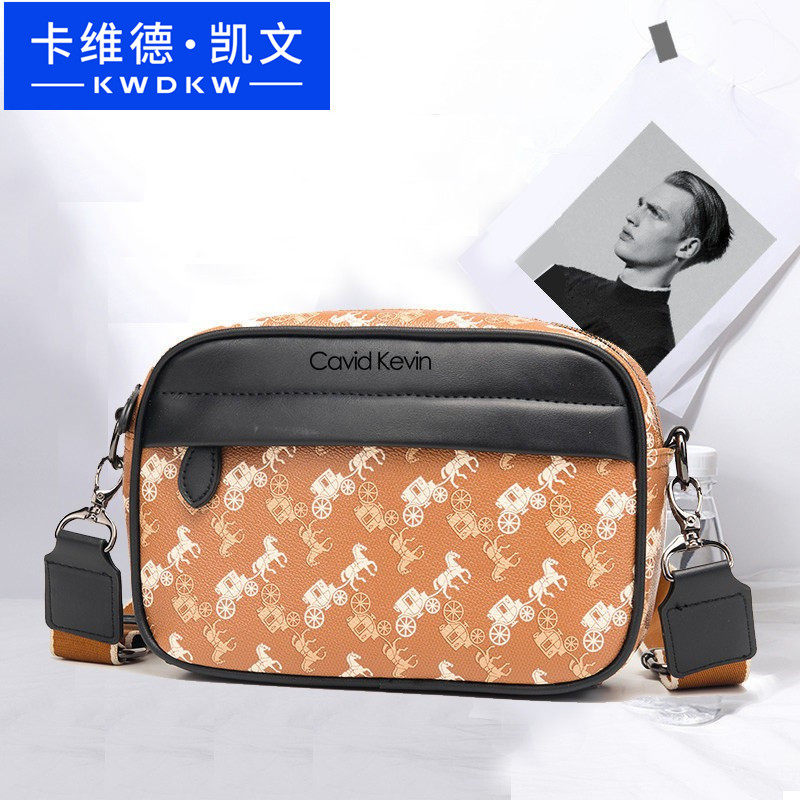 Cavid Kevin欧美新款男包潮单肩包斜跨包运动休闲邮差小挎包背包