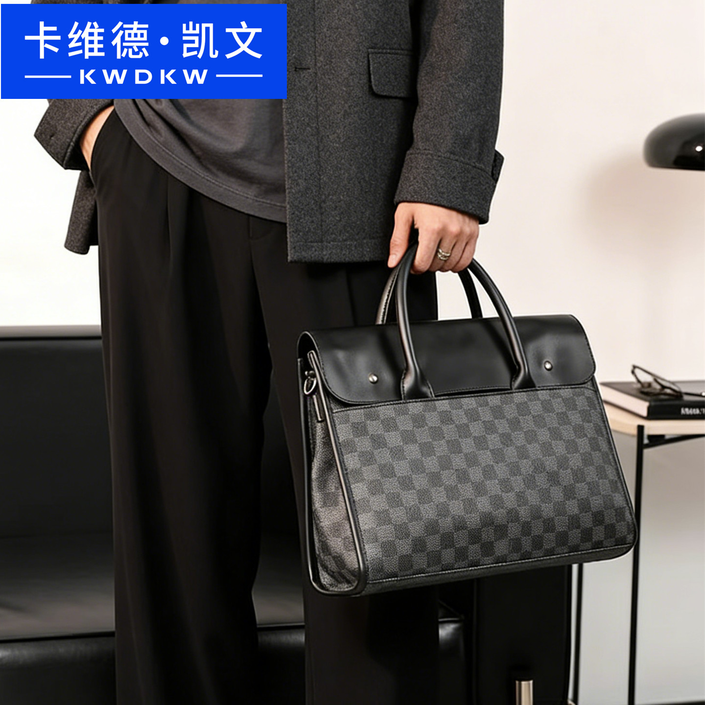 卡维德凯文手提包公文包欧美