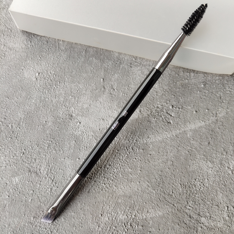 偏硬韩国双头斜角螺旋可弯曲眉刷