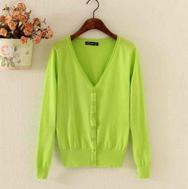 春装新款开襟毛衣外套女短款宽松外搭不起球丝光棉线外搭针织开衫|msdalam kategori Butik wanita / wanita, sweater bulu - dari Buy2taobao.com untuk memberikan perkhidmatan ejen Taobao profesional membeli