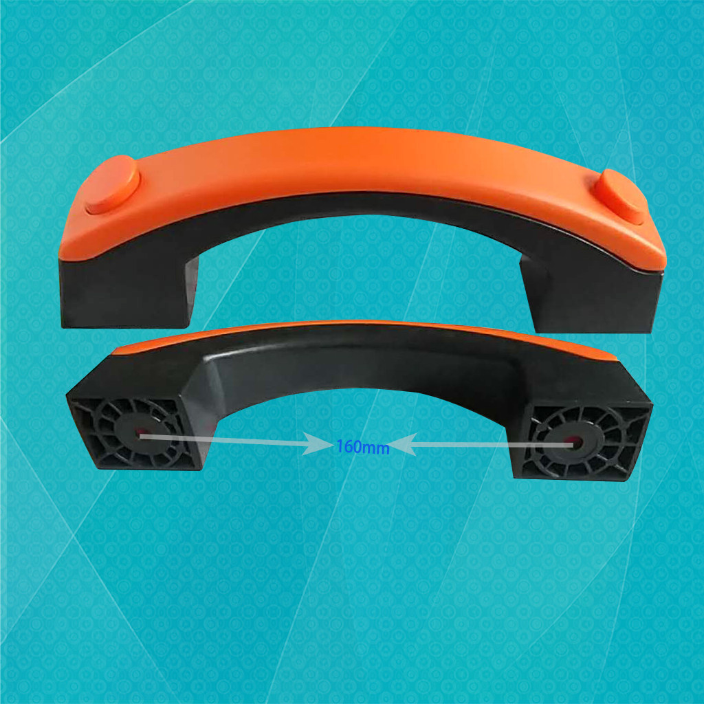 氩弧焊机160双色拉手提手塑料把手焊机桔色拉手 焊机手柄