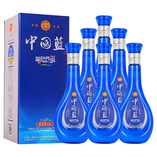 蓝色封藏52度绵柔型整箱6瓶礼盒