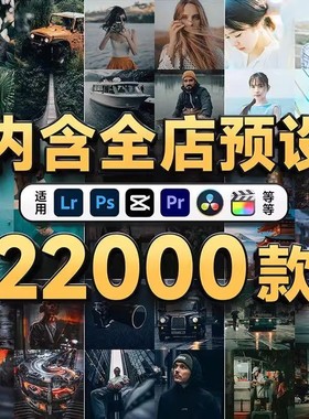 LR预设PS滤镜手机Lightroom达芬奇视频Lut调色FCPX日系Camera Raw