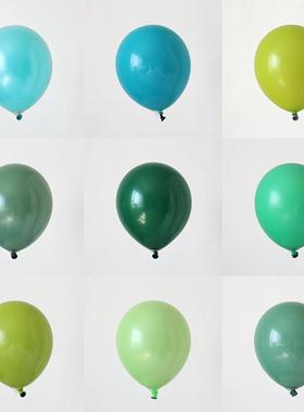 10寸双层气球装饰场景布置儿童生日快乐派对套球汽球链加厚防爆
