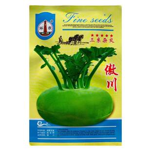 傲川苤兰种子早熟杂交青苤蓝种子球形扁圆春秋季蔬菜种子LT
