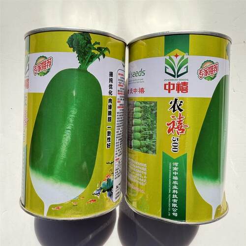 农禧500青萝卜种子绿肉脆甜整齐表皮光滑翠绿美观青萝卜种籽正品
