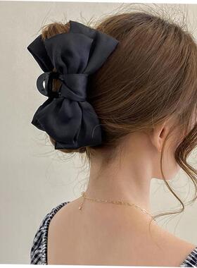 Bow Hair Claws Clip Large Shark Claw Hair Clips Solid Bowkno