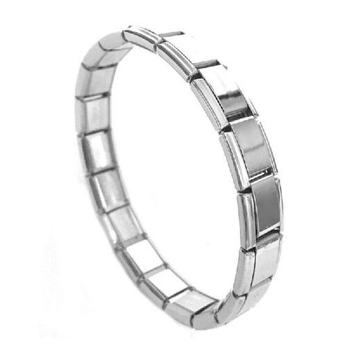 9mm Italian Starter Charm Bracelet Starting 18 Links for