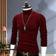秋冬季 男士 百搭毛线衣纯色内搭时尚 韩版 半高领保暖打底衫 毛衣修身