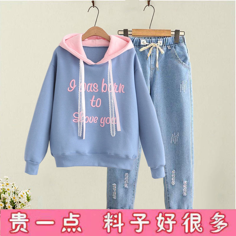 中学生女装套装加厚 图片 价格 多少钱 什么值得买