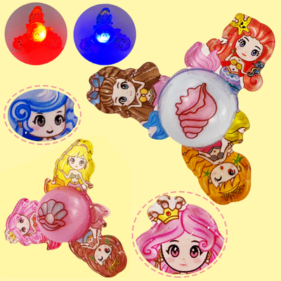 美人鱼儿童小戒指发光闪光亮