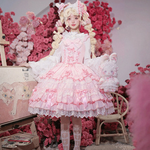 织锦园lolita原创【恋恋笔记本】可甜可盐古早doll感多色可选JSK