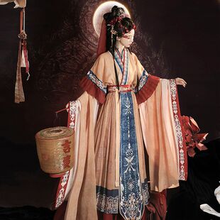 洛花赋【渡清欢】魏晋复原女款汉服神仙服传统国风交领半袖汉服