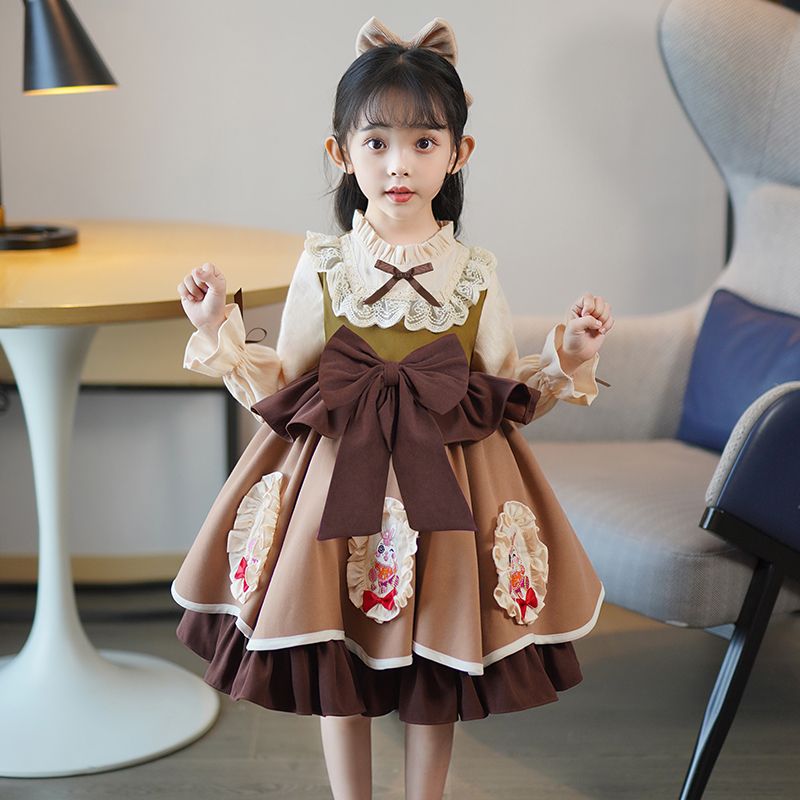 儿童洛丽塔公主裙冬装新款连衣裙